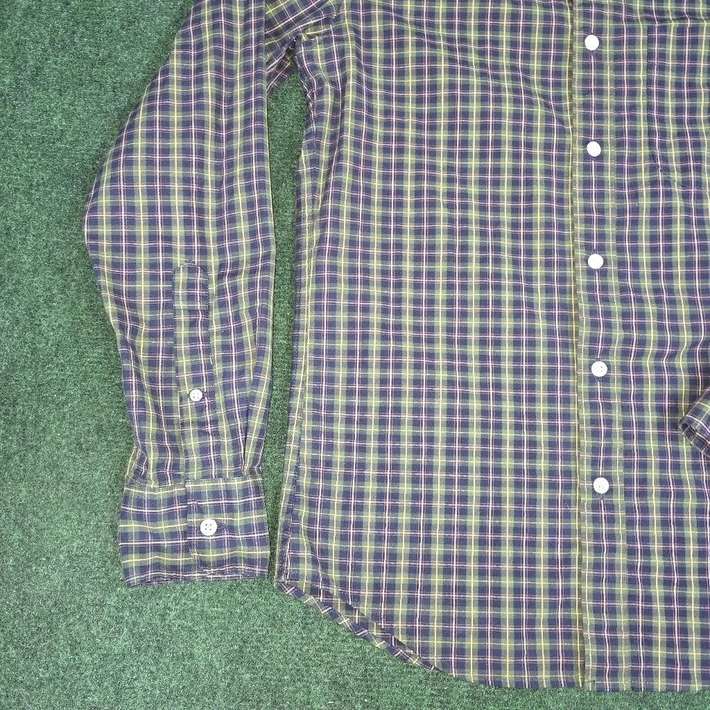 J. Crew | Slim Untucked Fit Cotton Blend Button Down Plaid Casual Mens Shirt